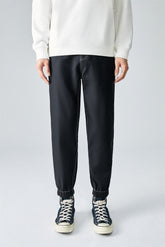 Men's Contrast-Stitch Embroidered Jogger Pants